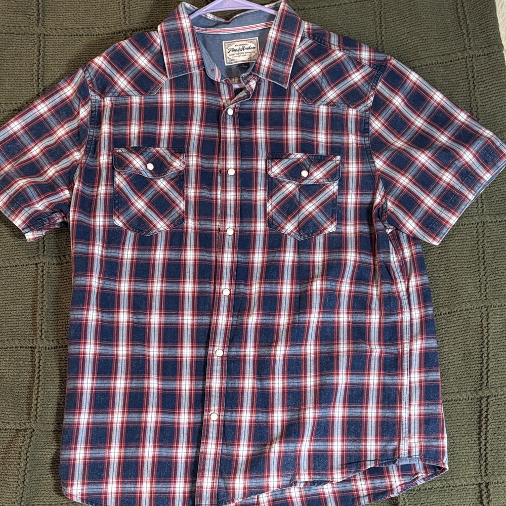 Classic Plaid Button-Down Shirt for Men